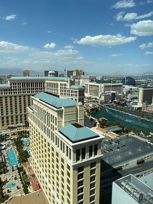 Las Vegas - Vdara - Blick vom Brunnenzimmer