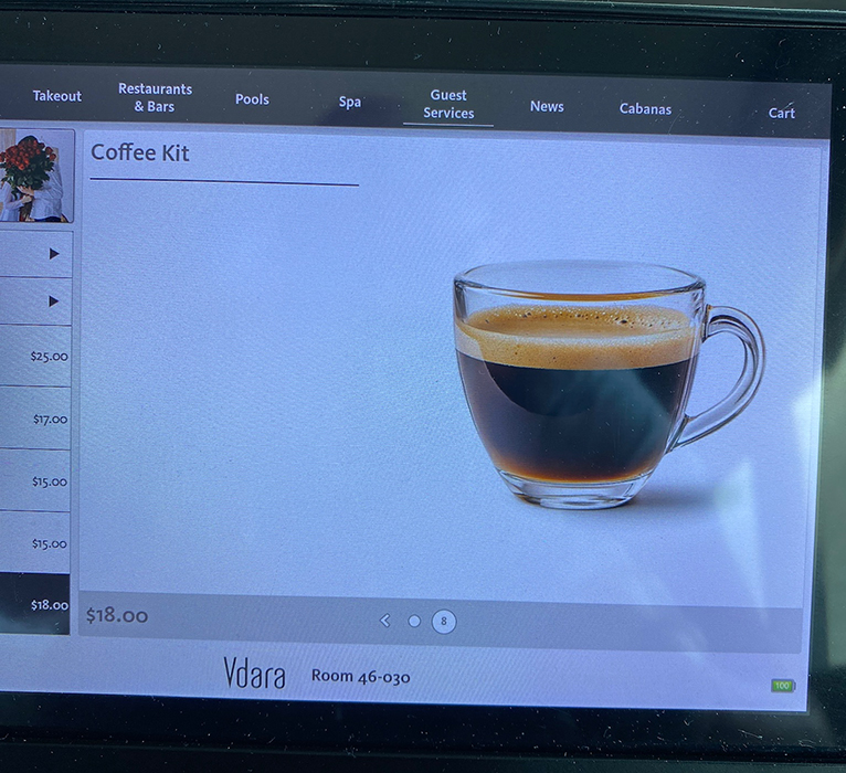 Las Vegas - Vdara - Kaffee aus der Minibar
