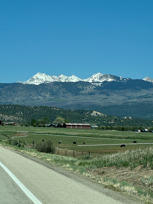Anfahrt auf die Rockies bei Durango