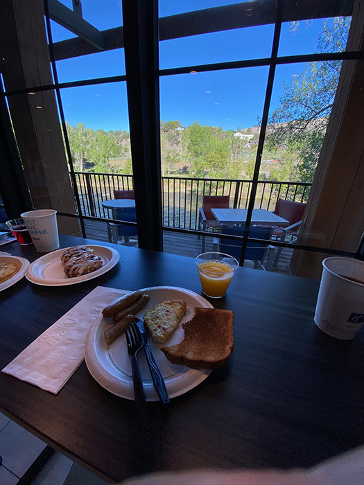 Frühstück mit am Animas River