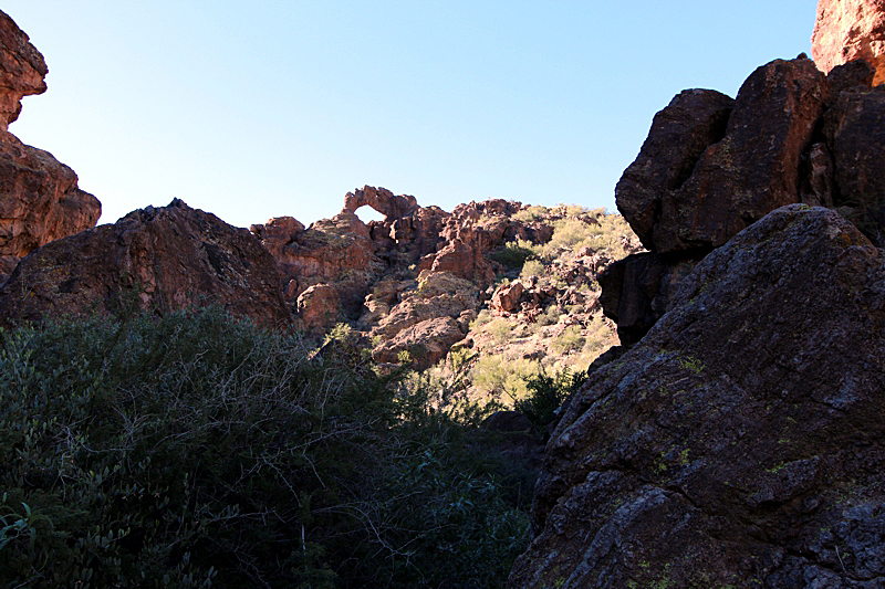 Black Glass Canyon Arch [Goldfield Mountains]