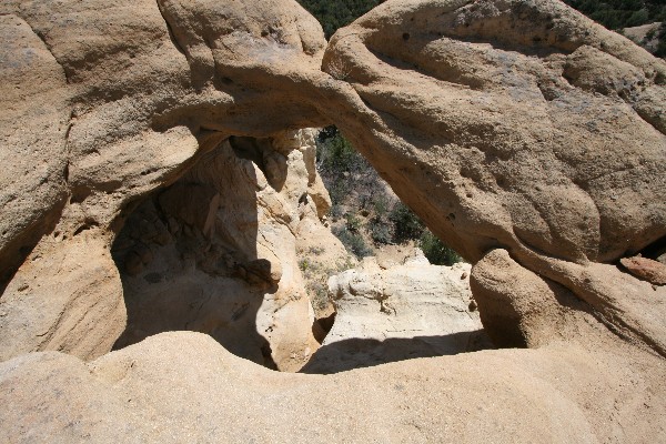 Boomerang Arch und Spired Rock of Aztec