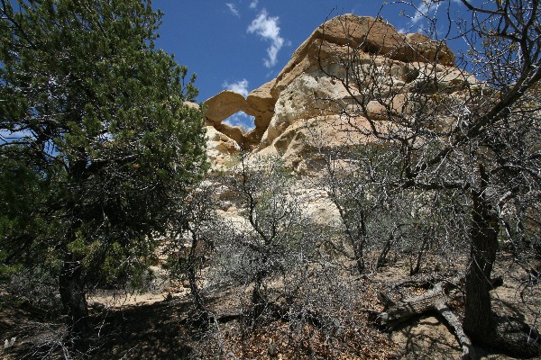 Boomerang Arch und Spired Rock of Aztec
