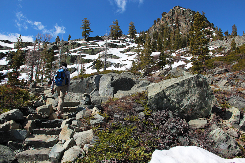 Bild Mount Tallac Lake Tahoe beim ersten Versuch