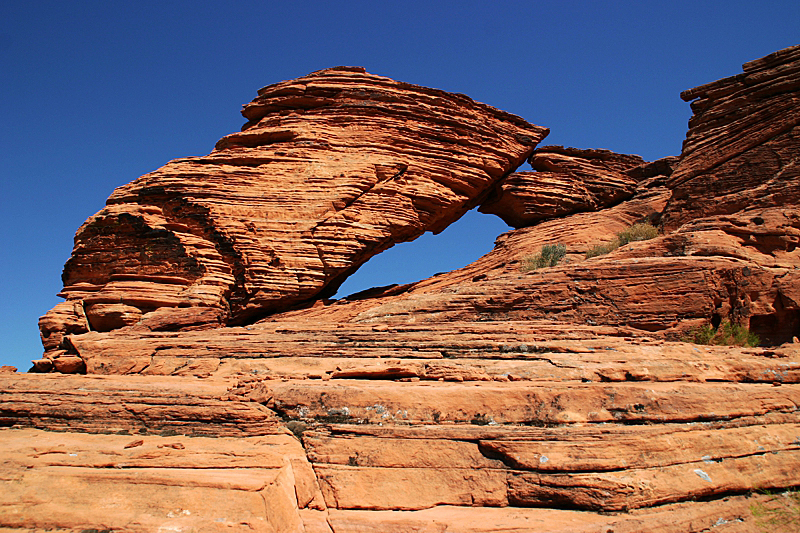 Panorama Rock Window im Valley of Fire State Park