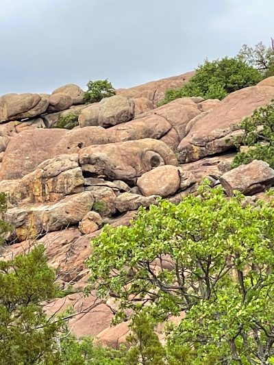 USA Hiking Database: Bilder Spanish Cave and The Eye [Wichita Mountains] - Pictures Spanish Cave and The Eye [Wichita Mountains]