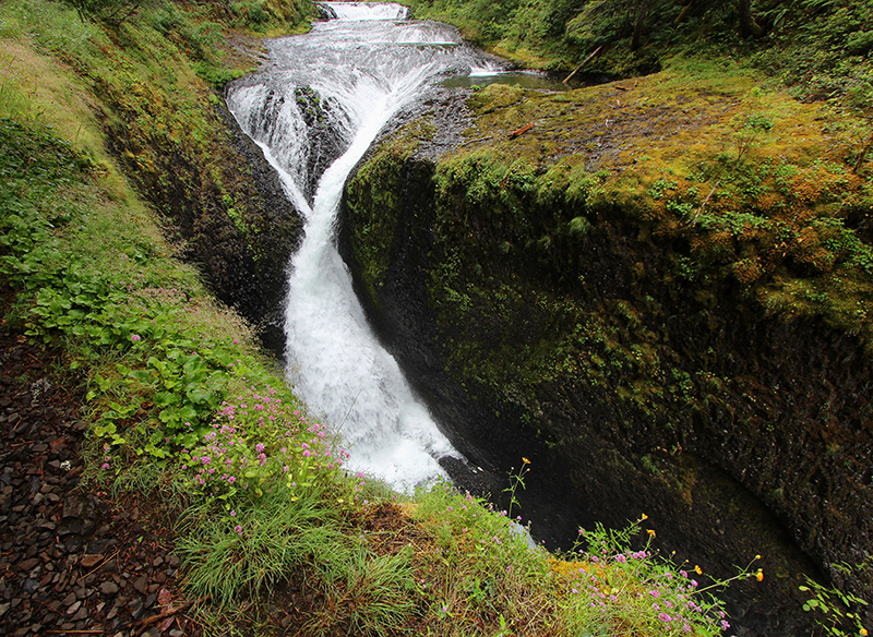 Eagle Creek Twister Falls aka. Eagle Creek Falls