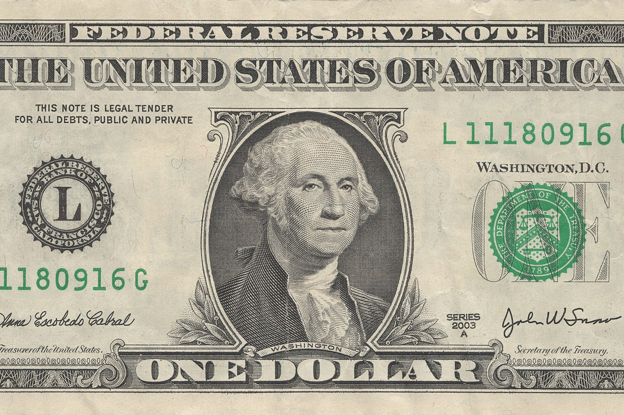 Dollar Banknote Vorderseite