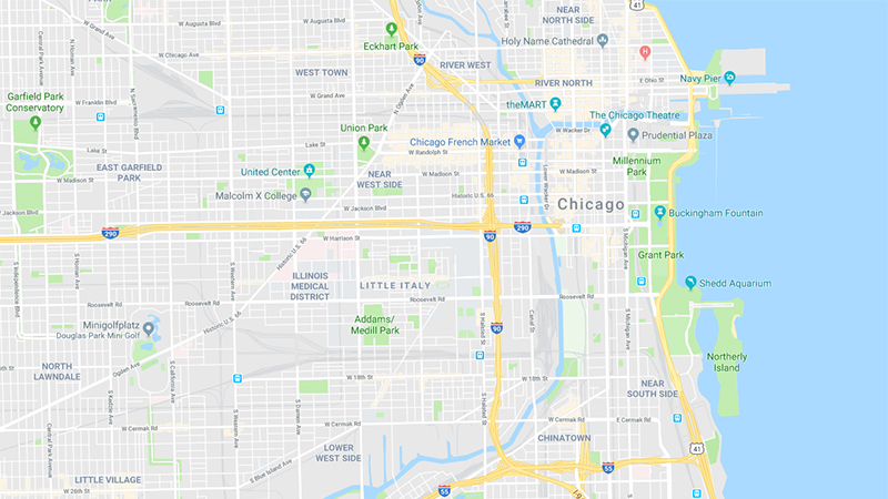 Landkarte - Road Race - Chicago Marathon [2017]